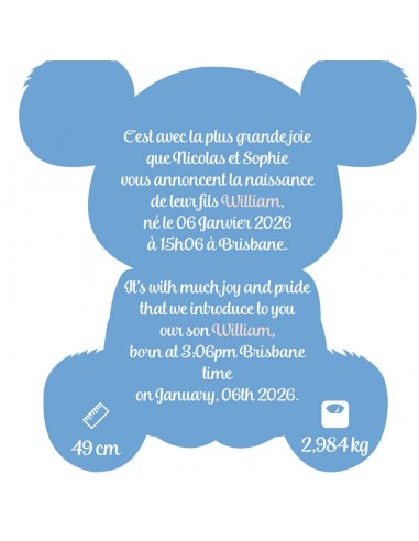 Faire-part Naissance Koala -... Faire-part Naissance Koala -...