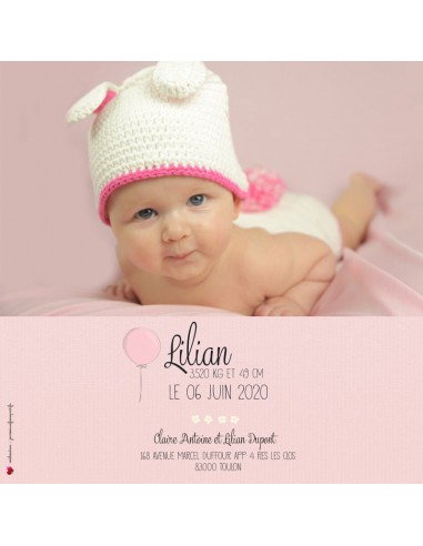 Faire-part Naissance Lapin -... Faire-part Naissance Lapin -...