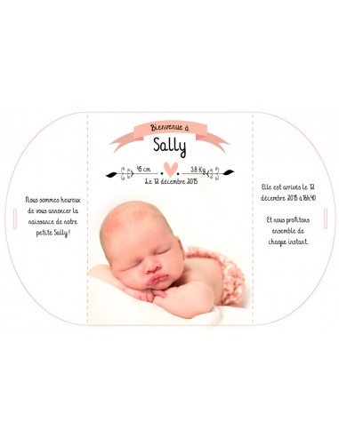 Faire-part Naissance Princesse forme... Faire-part Naissance Princesse forme...