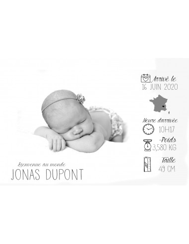 Faire-part Naissance Pictogrammes -... Faire-part Naissance Pictogrammes -...
