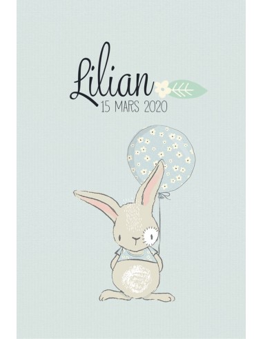 Faire-part Naissance Lapin -...