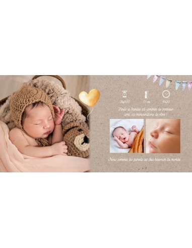 Faire-part Naissance Points à relier...