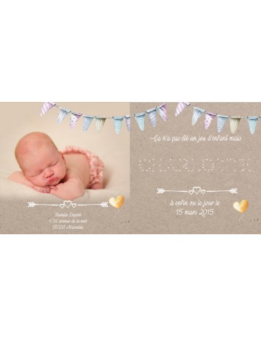 Faire-part Naissance Points à relier...