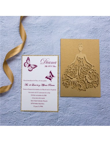 Faire-part Mariage Robe de Princesse... Faire-part Mariage Robe de Princesse...