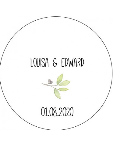 Faire-part Mariage Bandeau Feuillage...