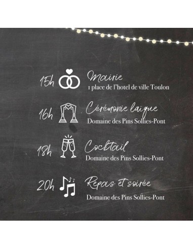 Faire-part Mariage Double Ardoise... Faire-part Mariage Double Ardoise...