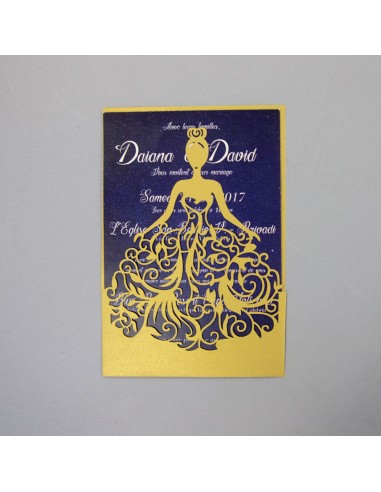 Faire-part Mariage Robe de Princesse... Faire-part Mariage Robe de Princesse...