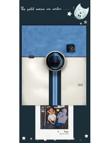 Faire-part Naissance Pop Up Polaroid...