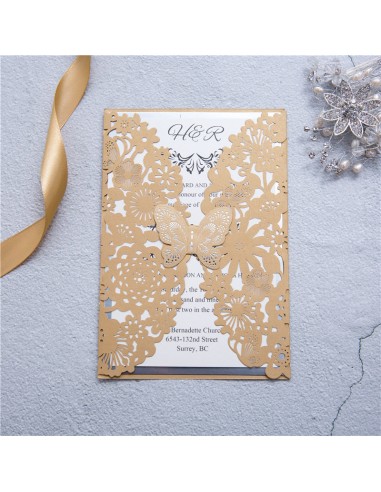 Faire-part Mariage dentelle Papillon... Faire-part Mariage dentelle Papillon...