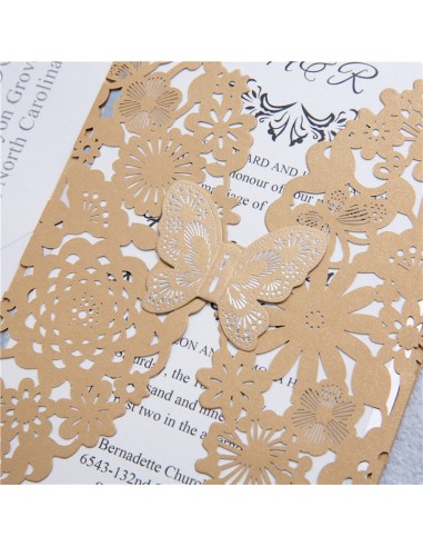 Faire-part Mariage dentelle Papillon... Faire-part Mariage dentelle Papillon...