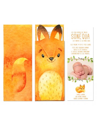 Faire-part Naissance Pochette Petit...