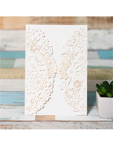 Faire-part Mariage dentelle Papillon... Faire-part Mariage dentelle Papillon...