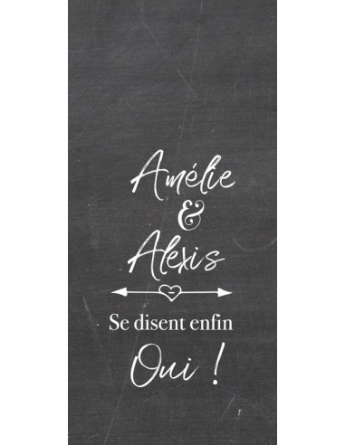 Faire-part Mariage Ardoise Vintage -... Faire-part Mariage Ardoise Vintage -...