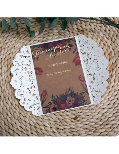 Faire-part mariage Dentelle Vintage... Faire-part mariage Dentelle Vintage...