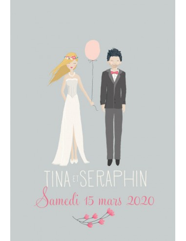 Etiquette Mariage illustration - Tina