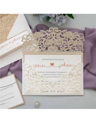 Faire-part Mariage Pochette Elégante... Faire-part Mariage Pochette Elégante...