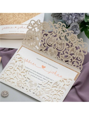 Faire-part Mariage Pochette Elégante... Faire-part Mariage Pochette Elégante...