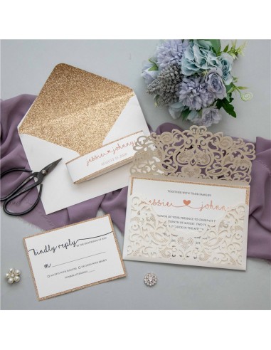 Faire-part Mariage Pochette Elégante... Faire-part Mariage Pochette Elégante...