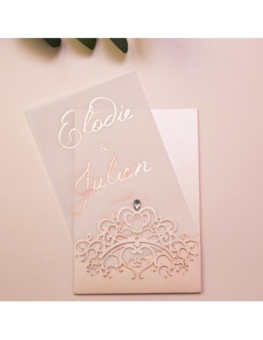 Faire-part mariage Couronne de...