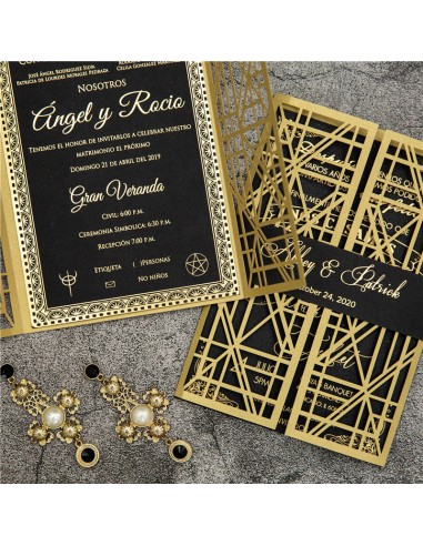 Faire-part mariage Années Folles -...