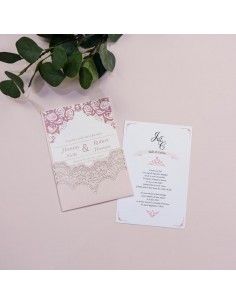 Faire-part mariage dentelle... 2