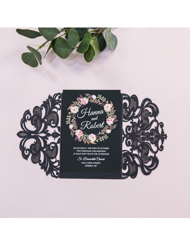 Faire-part Mariage Baroque Luxe -...