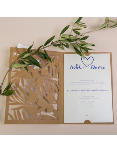 Faire-part mariage Pochette Olivier...