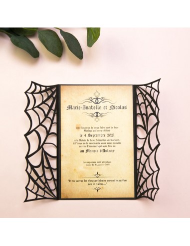 Faire-part mariage Pochette Gothique...