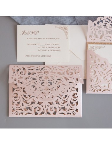 Faire-part Mariage Shabby Chic - POC0189 Faire-part Mariage Shabby Chic - POC0189