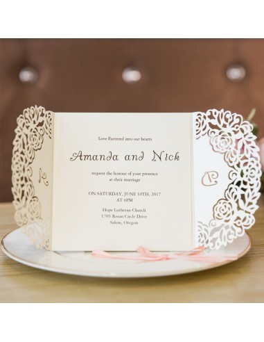 Faire-part mariage Couronne de Fleurs... Faire-part mariage Couronne de Fleurs...