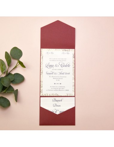 Faire-part Mariage Pocketfolder avec... Faire-part Mariage Pocketfolder avec...