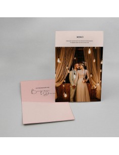 Remerciements nude rose -...