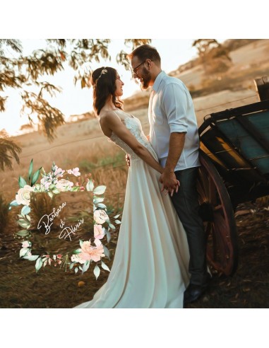 Remerciements Couronne de fleurs -...