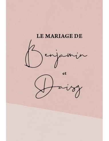 Étiquette mariage nude - Daisy