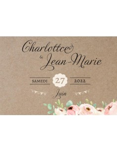 Carton Réponse RSVP kraft... 2