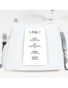 Menu Mariage Verdure -...