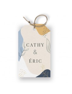 Étiquette mariage Epuré -...