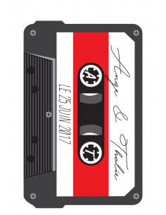 Étiquette mariage Cassette... 2