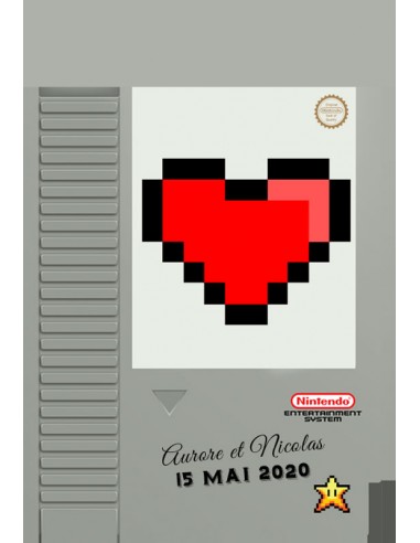 Étiquette mariage geek - Aurore Étiquette mariage geek - Aurore