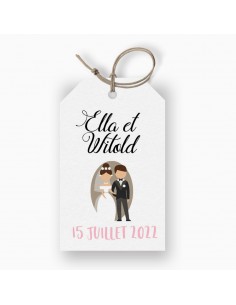 Étiquette mariage Moderne -...