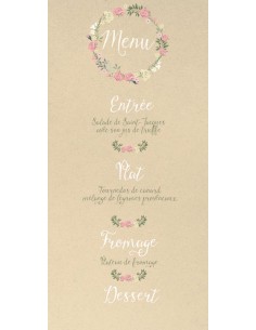 Menu Mariage Couronne de... 2