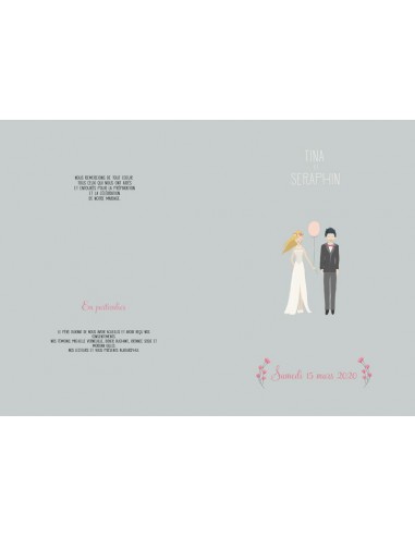 Couverture de livret de messe Mariés... Couverture de livret de messe Mariés...