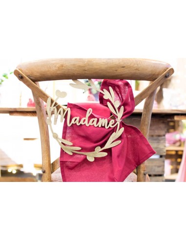 Décoration Dos de chaise champêtre -... Décoration Dos de chaise champêtre -...