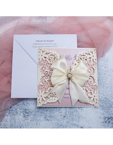 Faire-part Mariage dentelle papier...