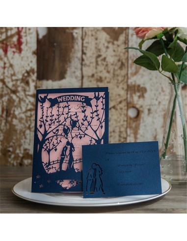 Faire-part mariage pochette laser... Faire-part mariage pochette laser...