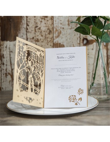 Faire-part mariage pochette laser... Faire-part mariage pochette laser...