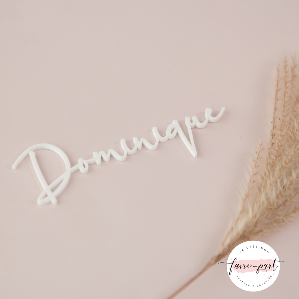 Découpe marque place